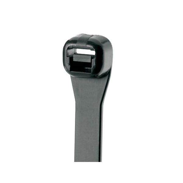 Cable Tie, 15-1/2 in L, 4.20 in Max Bundle Dia., Black, Nylon 6/6, 75 lb Strength, 100 PK